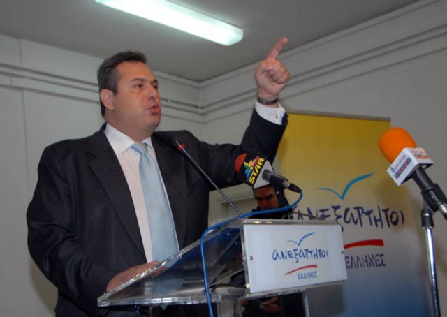 Την ίδρυση του κόμματος «Ανεξάρτητοι Έλληνες» ανακοίνωσε ο Πάνος Καμμένος