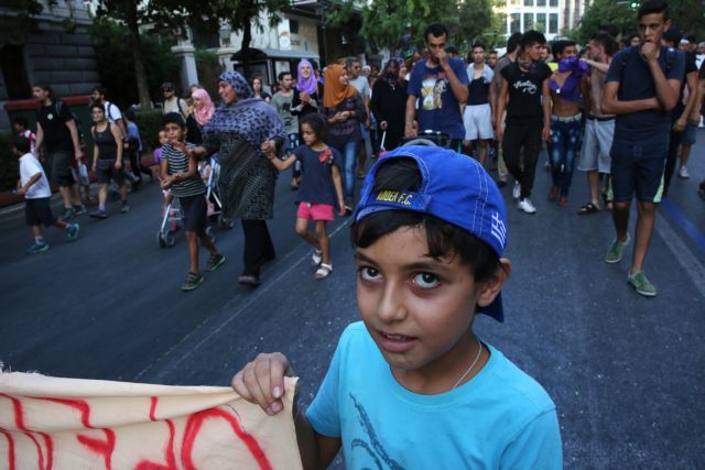 Διαμαρτυρία προσφύγων του κέντρου φιλοξενίας Νέας Καβάλας