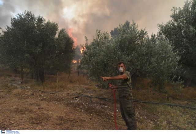 Μαίνεται η πυρκαγιά στην Κάρυστο – υπό μερικό έλεγχο η φωτιά στην Κύμη