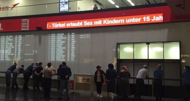 Τουρκική οργή για προκλητική ανάρτηση στο αεροδρόμιο της Βιέννης