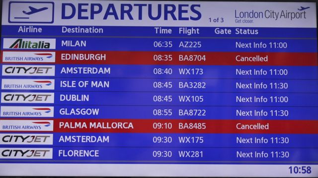 Μεγάλες καθυστερήσεις στις πτήσεις της British Airways