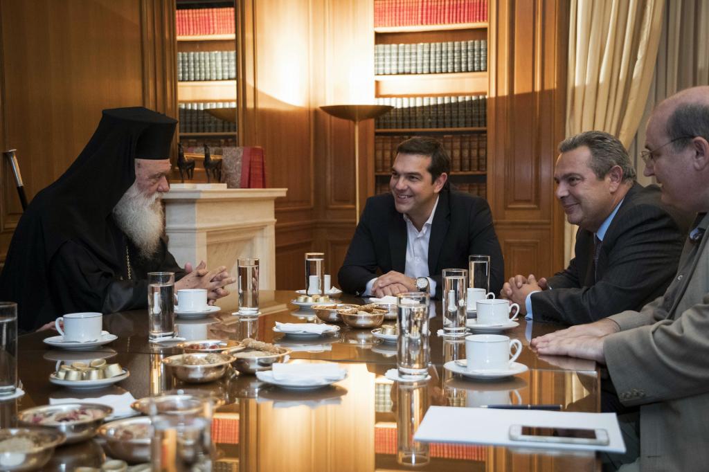 Ολοκληρώθηκε η συνάντηση του πρωθυπουργού με τον Αρχιεπίσκοπο