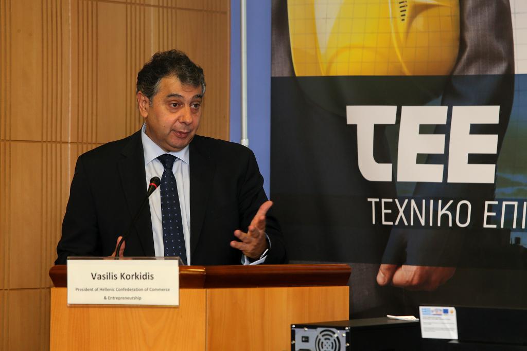 Τρεις τρόπους για να χρηματοδοτηθούν οι επιχειρήσεις υπέδειξε ο Βασίλης Κορκίδης στην εκδήλωση του ΤΕΕ