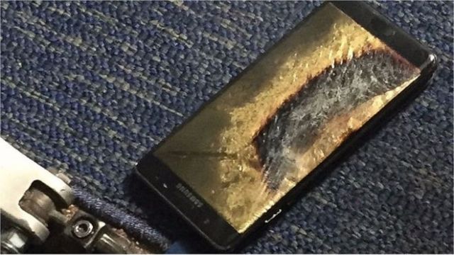 Ανάφλεξη Samsung Galaxy Note 7 σε αεροπλάνο αμερικανικής εταιρείας