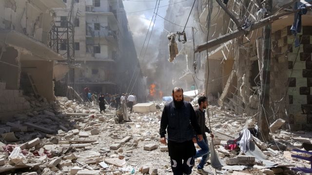 Χτυπήθηκε και το κτίριο του ΟΗΕ στο δυτικό Χαλέπι