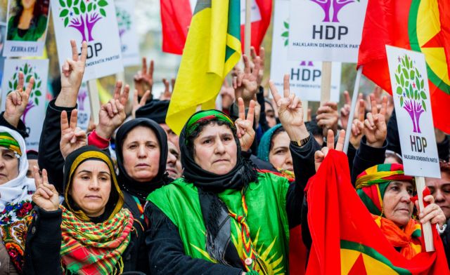 Διαδήλωση Κούρδων στο Βέλγιο κατά του Ερντογάν
