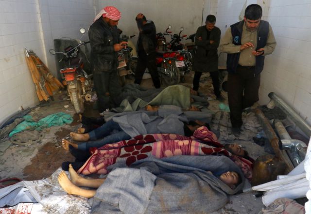 Συρία: Αεροπορική επιδρομή με τοξικό αέριο – 58 νεκροί