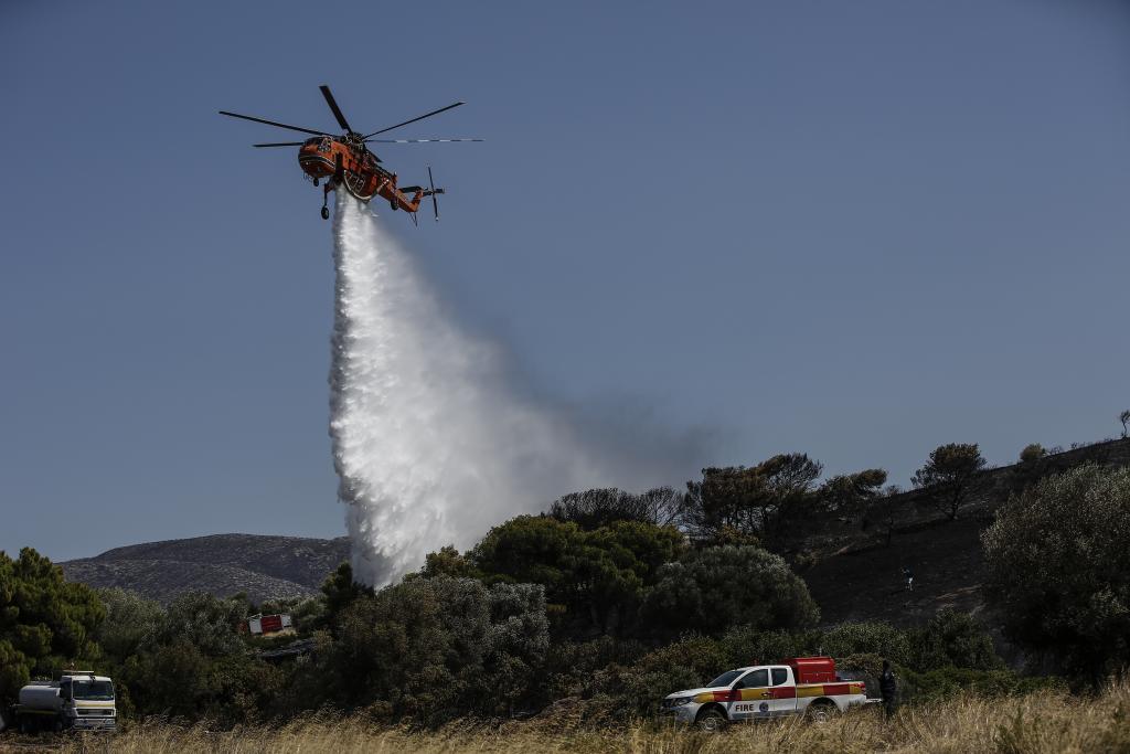 Σε εξέλιξη φωτιά στην περιοχή Μυλοπόταμος Κυθήρων