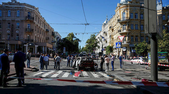 Δύο τραυματίες από έκρηξη στο κέντρο του Κιέβου