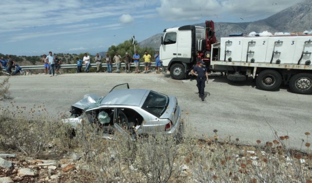 Δύο νεκροί σε τροχαίο δυστύχημα στην Εθνική Οδό Πατρών – Πύργου