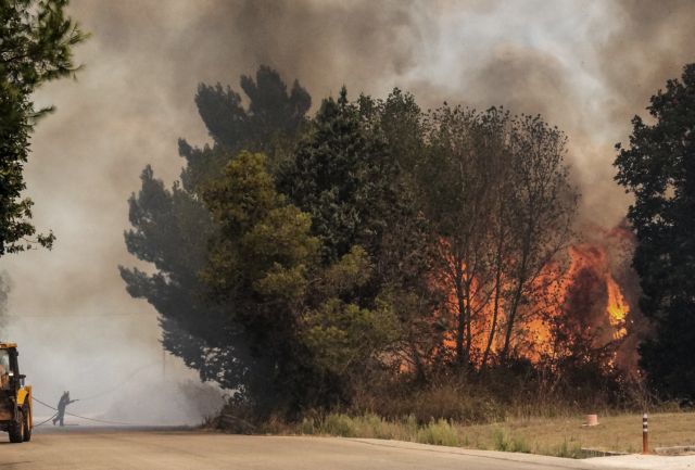 Πυρκαγιά στις Αλυκές της Κέρκυρας