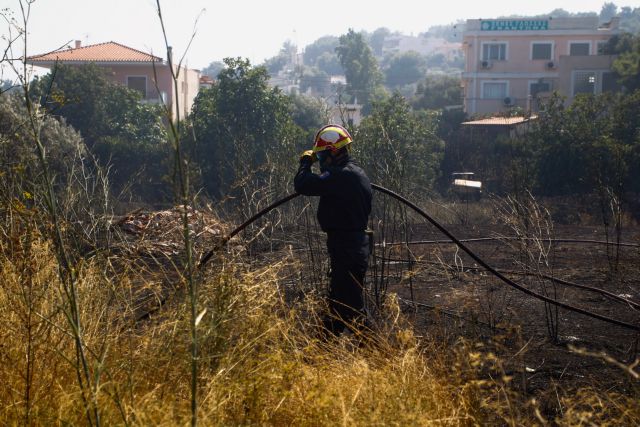 Φωτιά στη Ραφήνα : Πρόλαβαν την πυρκαγιά στις αυλές των σπιτιών!