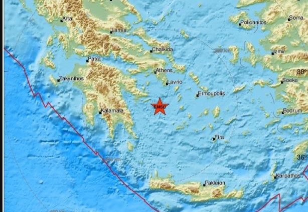 Σεισμός κοντά στην Ύδρα – Αισθητός και στην Αθήνα