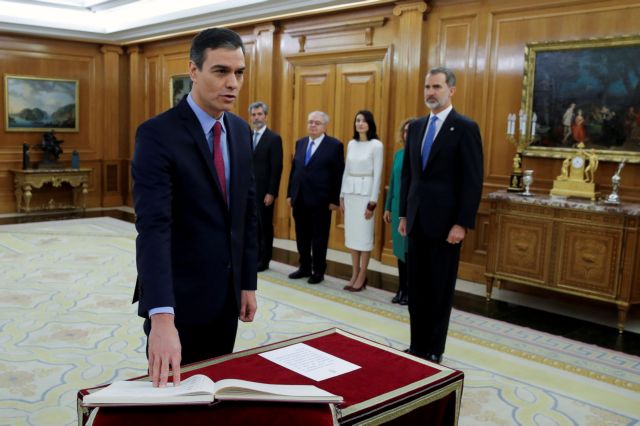 Ισπανία : Oρκίσθηκε πρωθυπουργός o Πέδρο Σάντσεθ