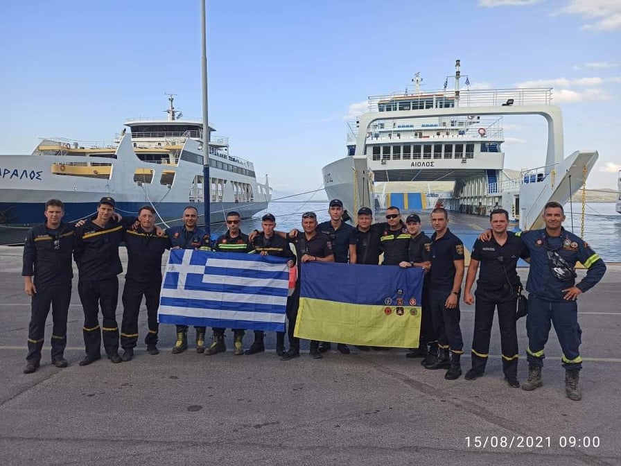 H 7η ΕΜΑΚ αποχαιρέτησε τους Ουκρανούς πυροσβέστες