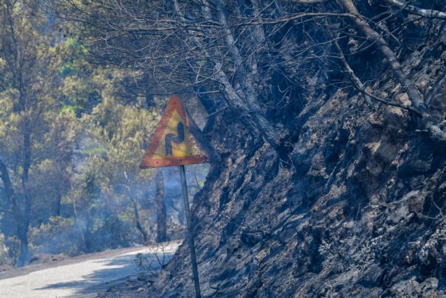 Φωτιά στη Λακωνία – Καλύτερη η κατάσταση στην Ανατολική Μάνη