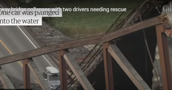 Νορβηγία: Γέφυρα κατέρρευσε την ώρα που περνούσαν οχήματα – Διασώθηκαν δύο οδηγοί