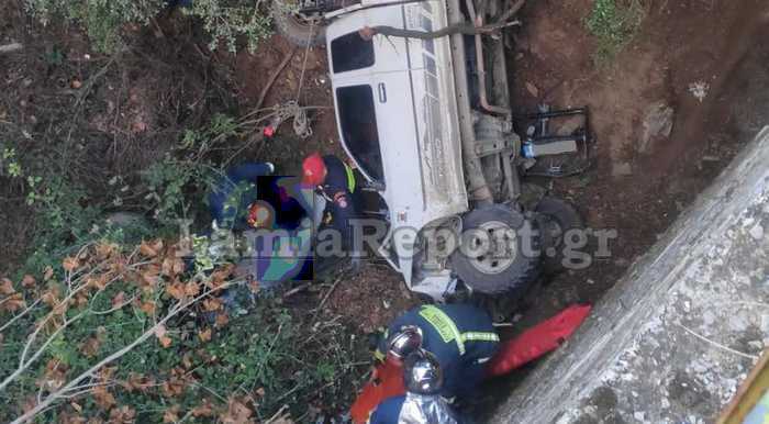 Φθιώτιδα: Νεκρός 38χρονος που έπεσε με το όχημά του από γέφυρα
