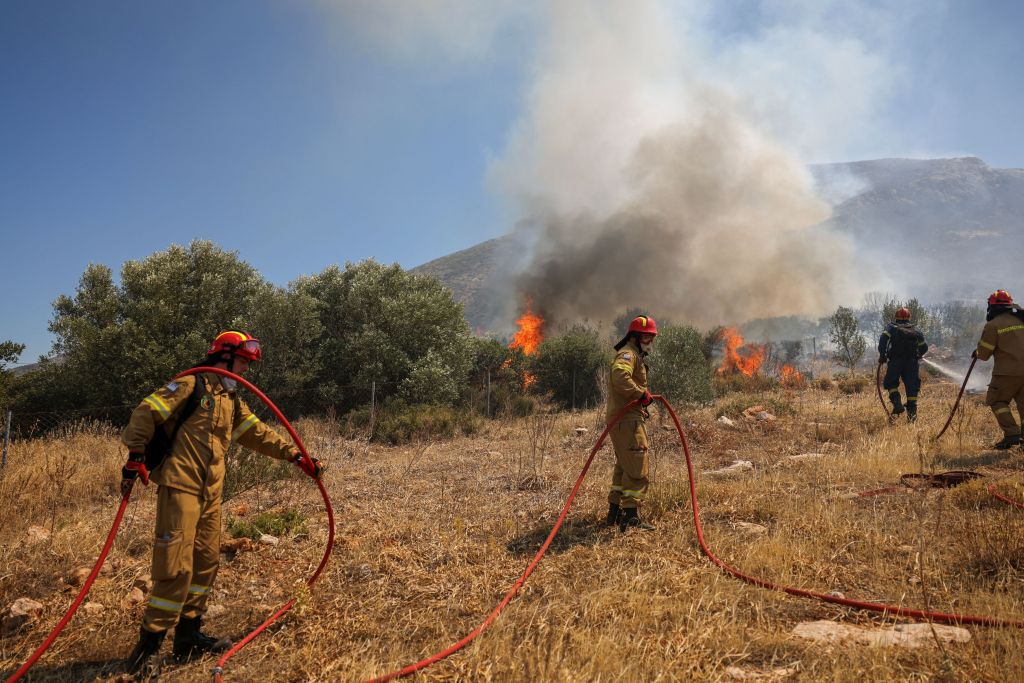 Προσαγωγή υπόπτου για την φωτιά στον Κουβαρά