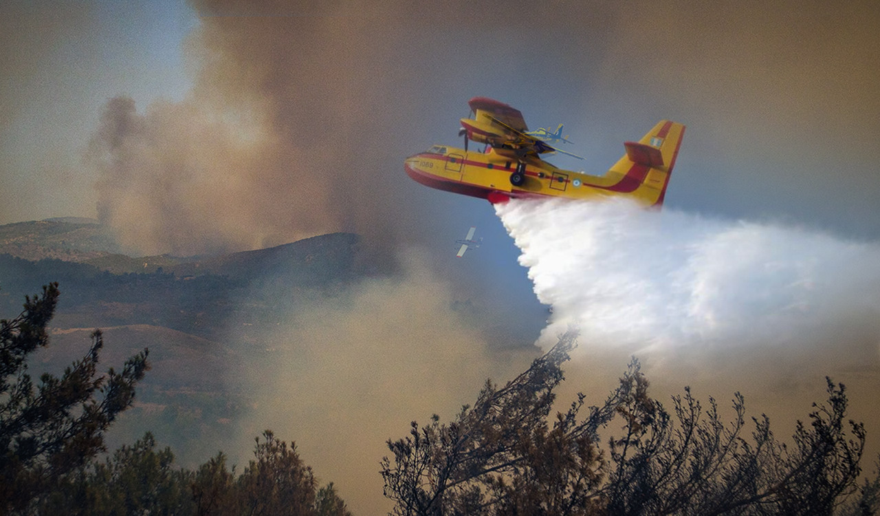 Tα Canadair που σκίζουν τους αιθέρες, σβήνουν φωτιές και σώζουν ζωές