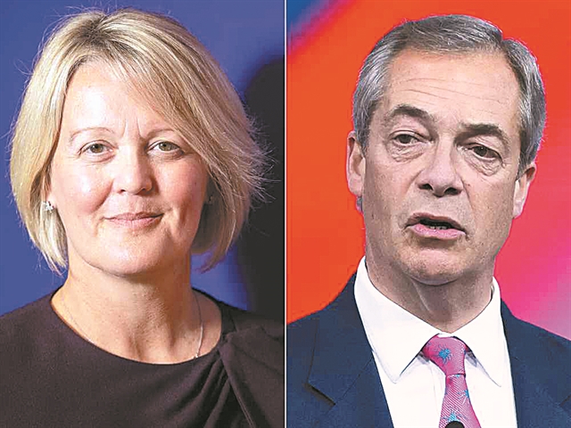 Παραίτηση της επικεφαλής λόγω διαμάχης με Farage