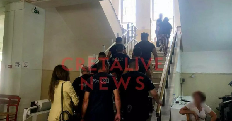 Ηράκλειο: Στον εισαγγελέα οι συλληφθέντες για το άγριο ξύλο έξω από το Κέντρο Υγείας Μοιρών