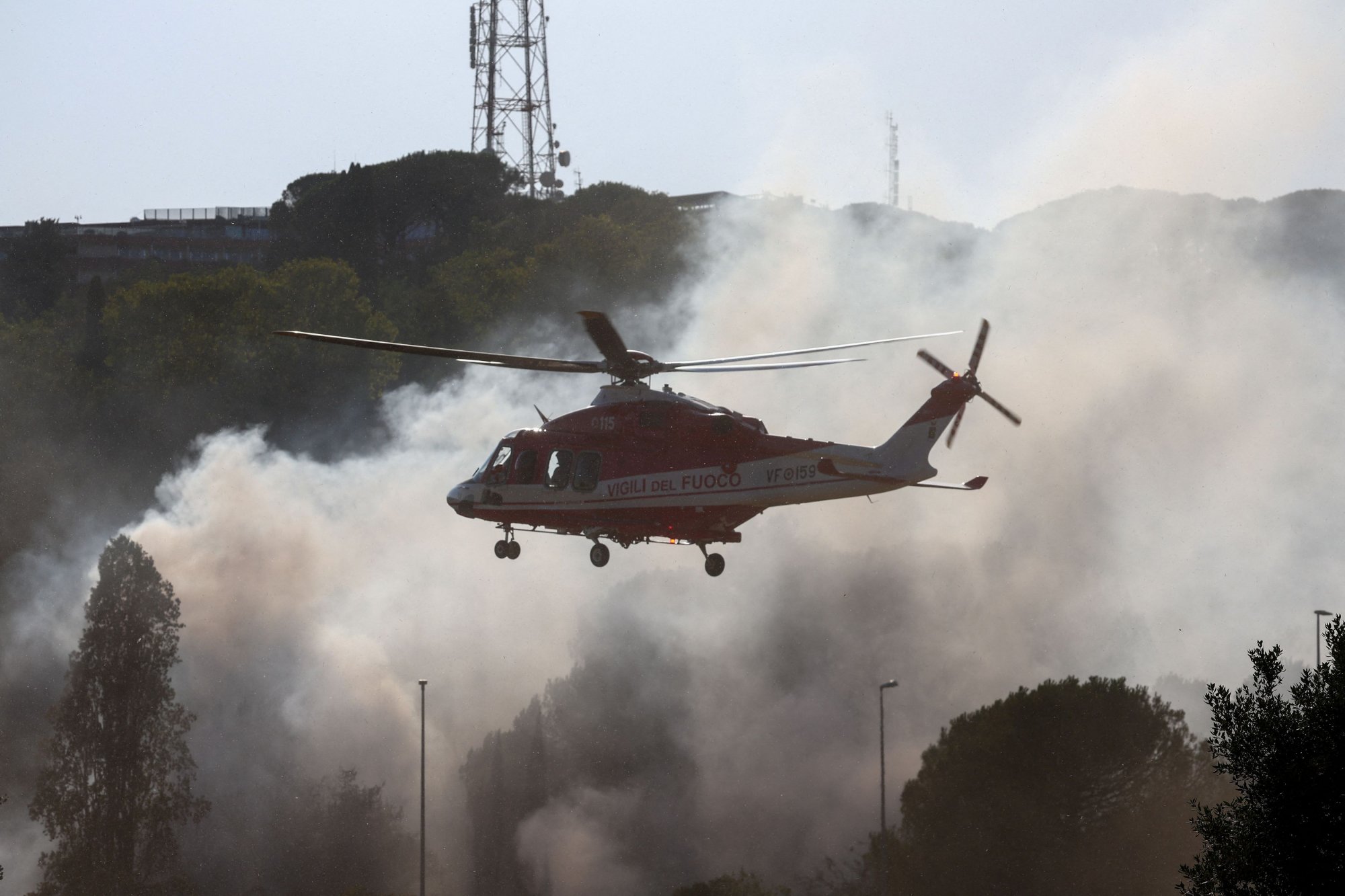 Φωτιά: Ξέσπασε κοντά σε στούντιο της Rai στη Ρώμη