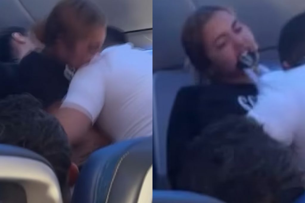 Δείτε βίντεο: Χάος σε πτήση – Επιβάτισσα επιτέθηκε και δάγκωσε αεροσυνοδό