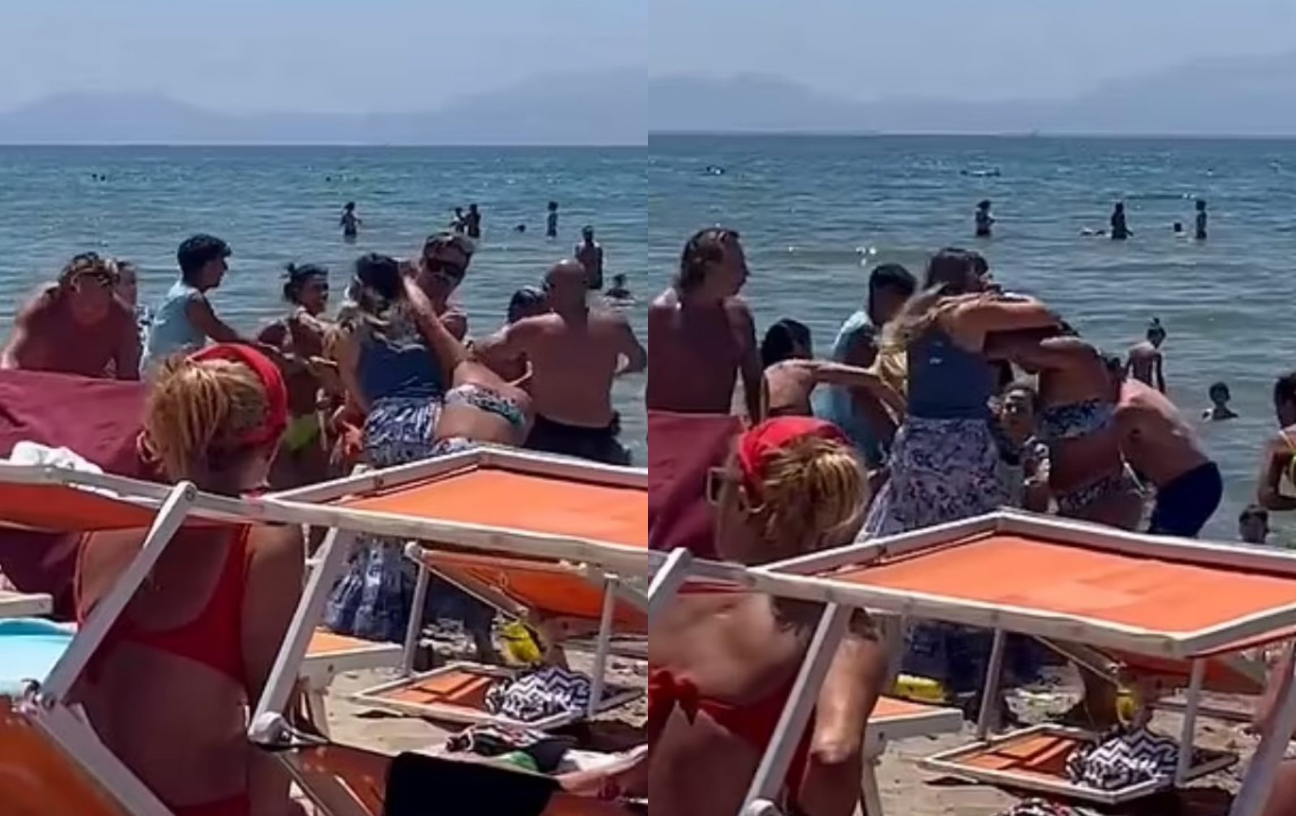 Italia: Hanno trasformato la spiaggia in un anello – Punch per lettini