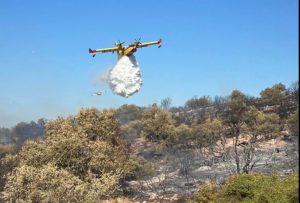 Φωτιά στα Καλύβια: Υπό μερικό έλεγχο τέθηκε η πυρκαγιά