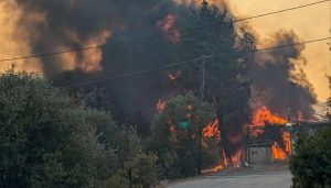 Πεντέλη: Κόλαση εκρήξεων κοντά στο Δασαρχείο – Σκάνε φιάλες υγραερίου (Βίντεο)