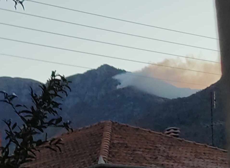 Φωτιά σε δύσβατο σημείο στο Παγγαίο Όρος