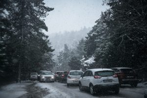 Έκλεισε ο δρόμος προς την Πάρνηθα